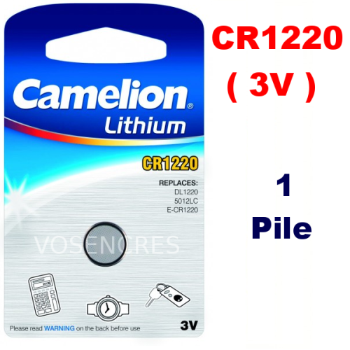 Blister de 1 Pile Lithium CR1220 DL1220 3V